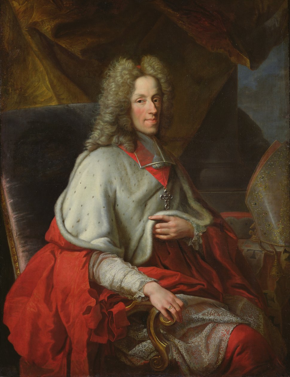 Retrato do cardeal Joseph Clement de Baviere, eleitor de Colônia de Joseph Vivien