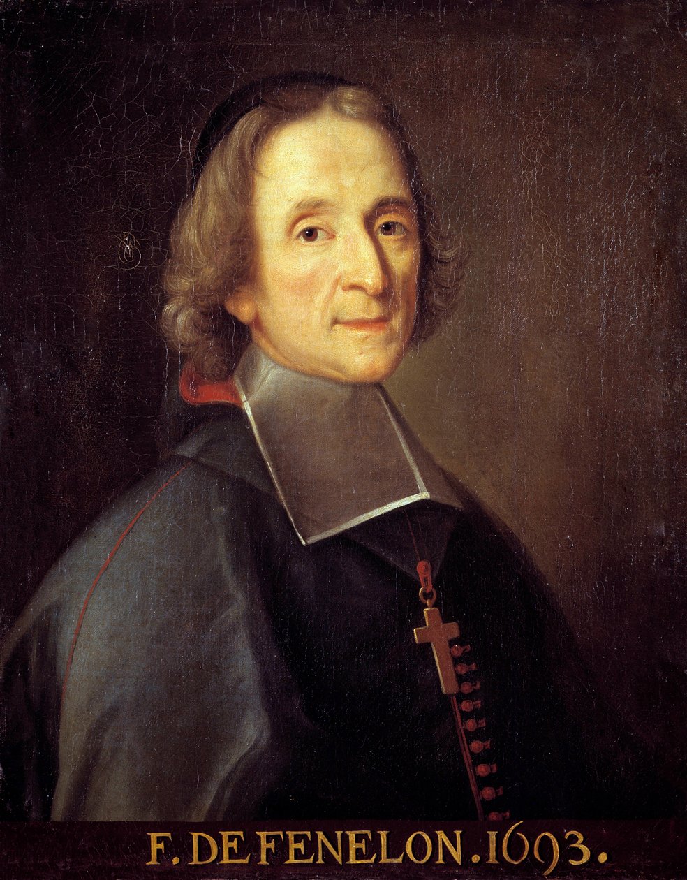 Retrato de Fenelon (François de Pons de Salignac de La Mothe-Fenelon de Joseph Vivien