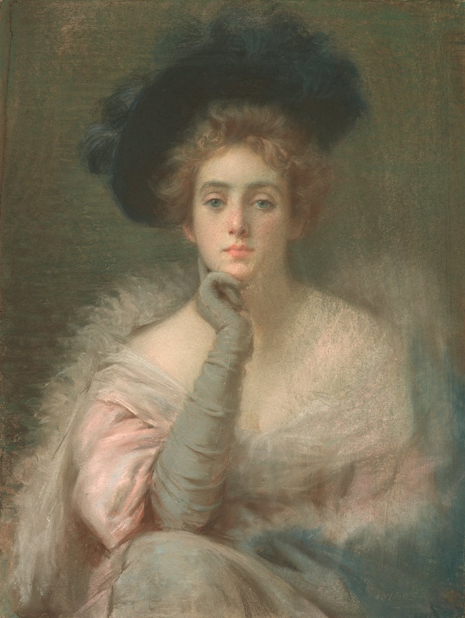 Lady in Pink, 1898 de Joseph W. Gies