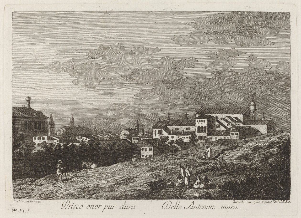 A honra de Prisco ainda dura ..., c. 1760. de Joseph Wagner