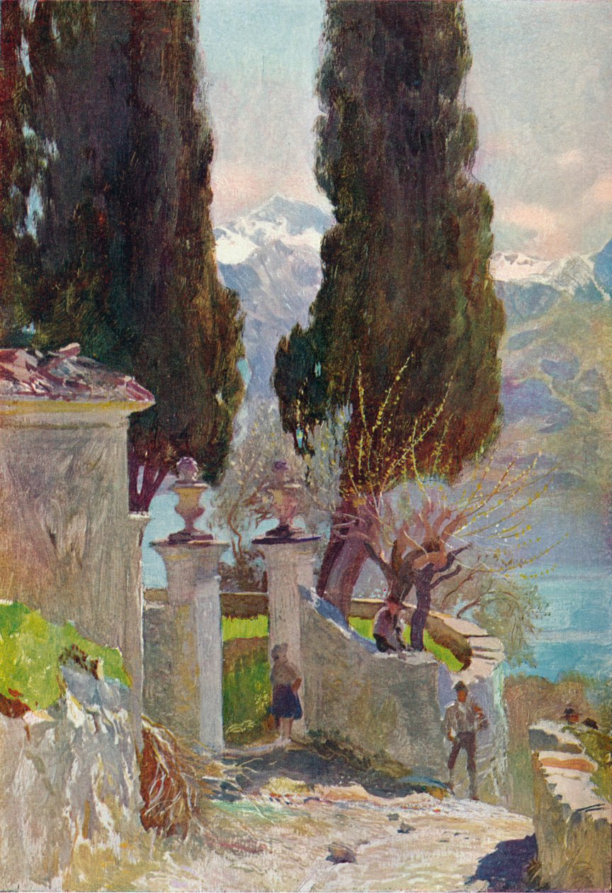 O portal do mosteiro, século c19 de Joseph Walter West