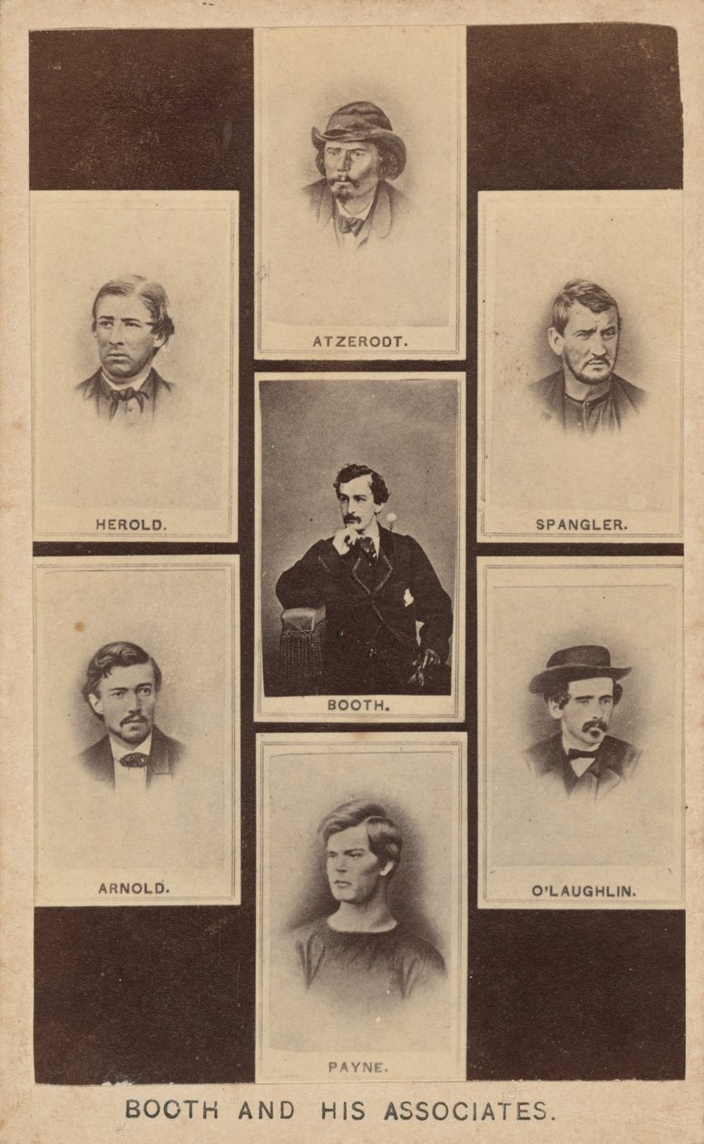 Booth e os seus associados, 1865 (foto) de Joseph Ward