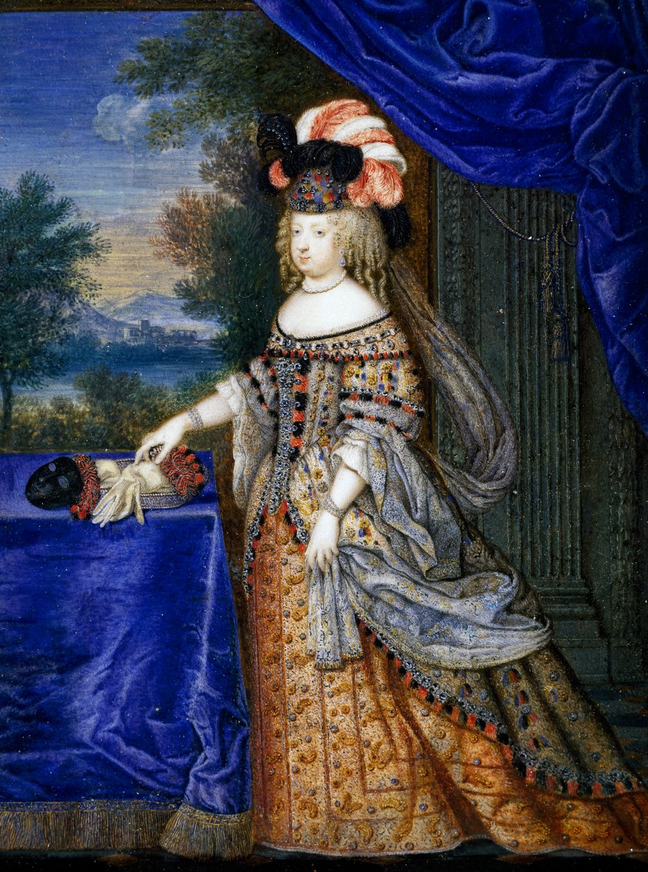 Maria Teresa de Espanha (tempera sobre papel) de Joseph Werner