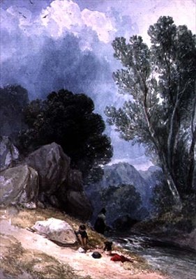 Paisagem com figuras de Joseph William Allen