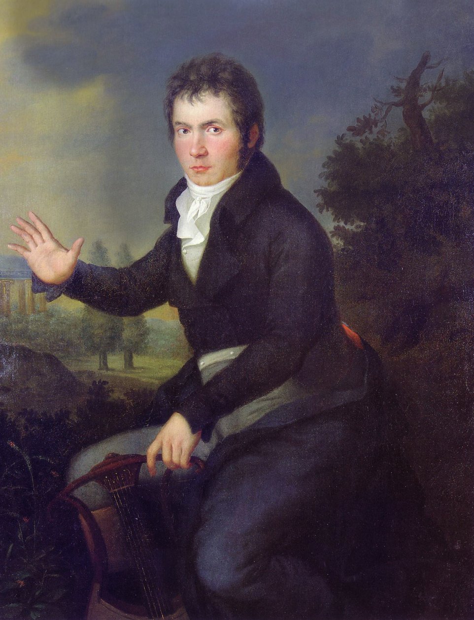Retrato de Ludwig van Beethoven de Joseph Willibrord Mahler