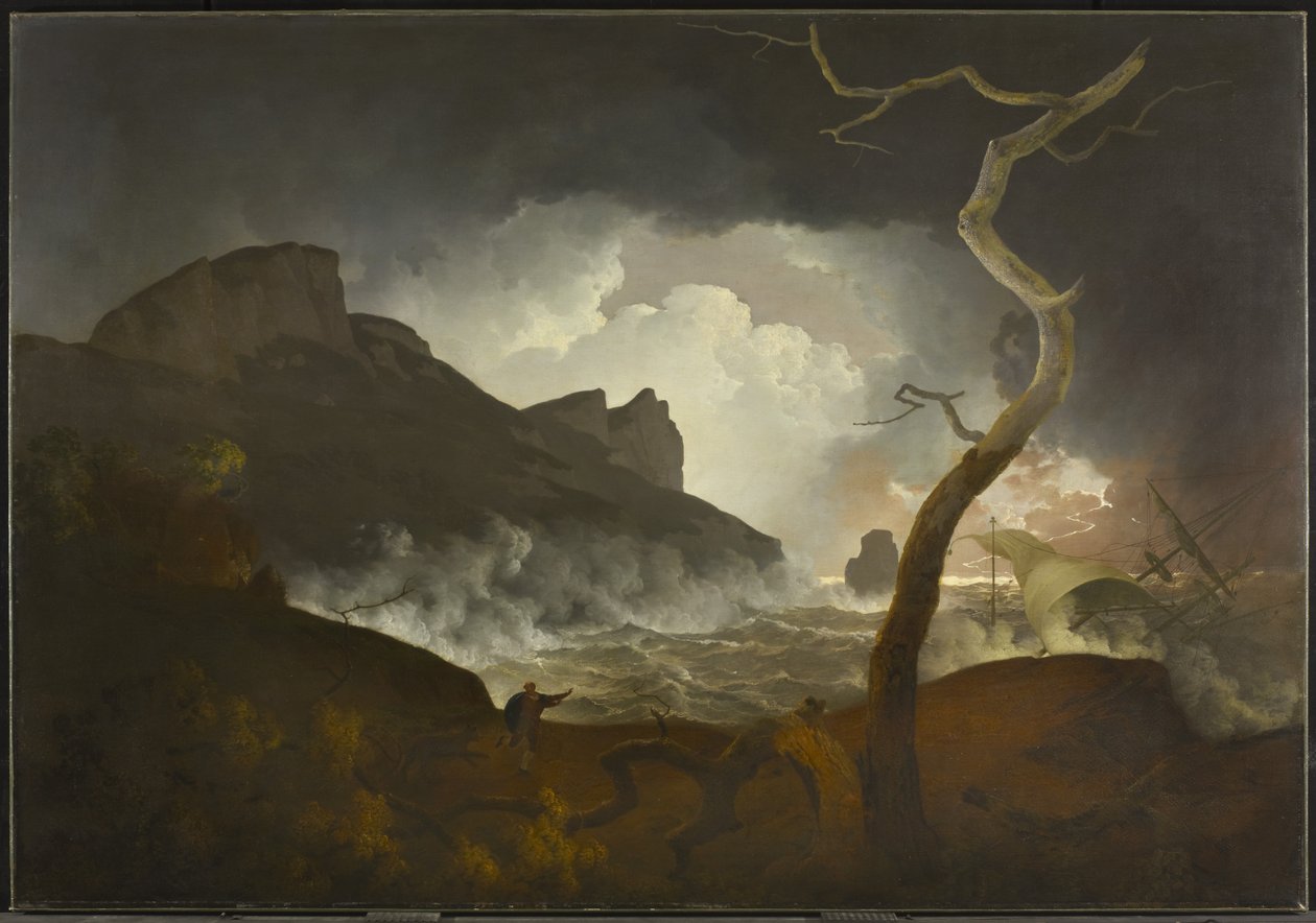 Antígono na Tempestade (Ato III, cena iii, de Shakespeares The Winters Tale), 1790-92 de Joseph Wright of Derby