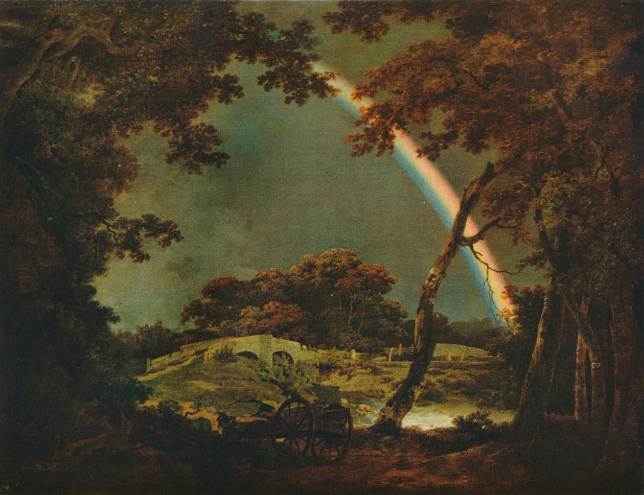 Paisagem com efeito arco-íris, 1794, 1930. de Joseph Wright of Derby