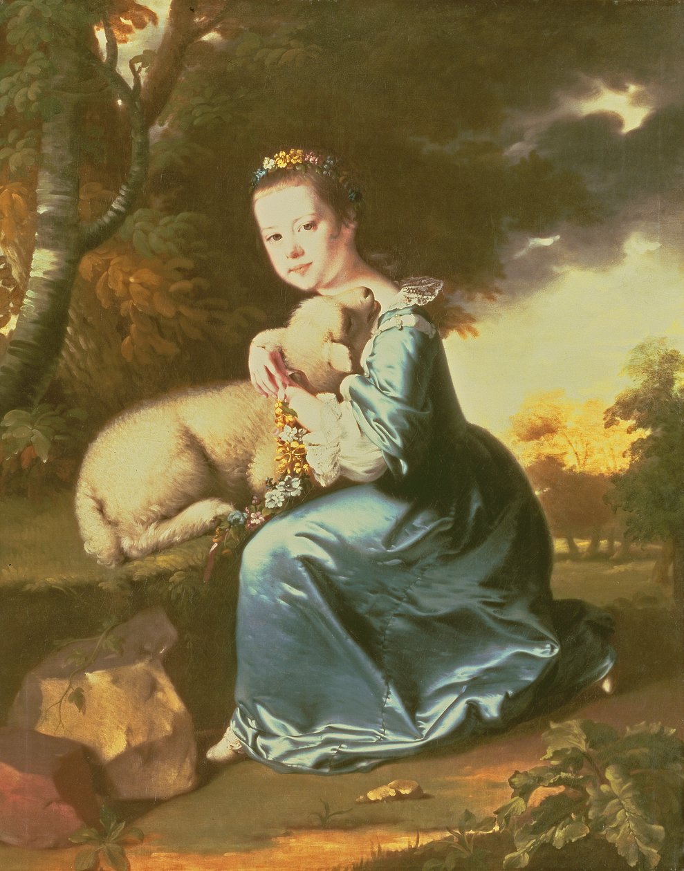 Srta. Frances Warren, início dos anos 1760 (óleo sobre tela) de Joseph Wright of Derby