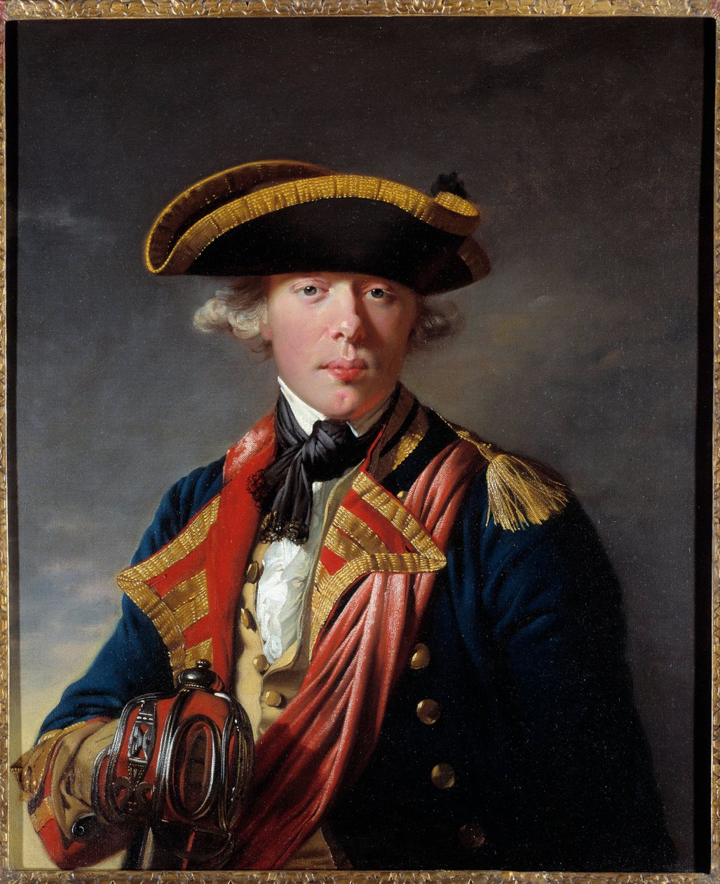 Retrato de James Cook (1728 - 1779), navegador britânico por volta de 1766 - 1768.Pintura de Joseph Wright de Derby (1734 - 1797).Kansas City Museum Of Art de Joseph Wright of Derby