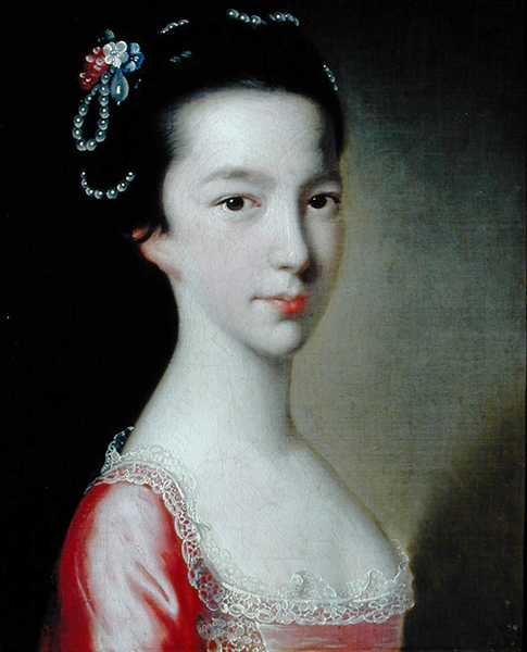Retrato de uma rapariga (Jane Monck) (óleo sobre tela) de Joseph Wright of Derby
