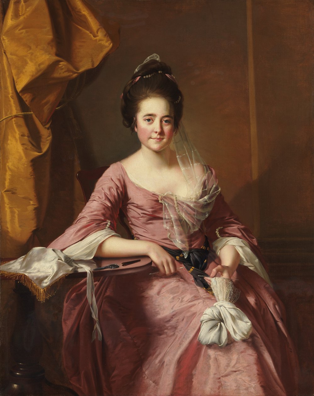 Retrato de uma mulher, ca. 1770 de Joseph Wright of Derby