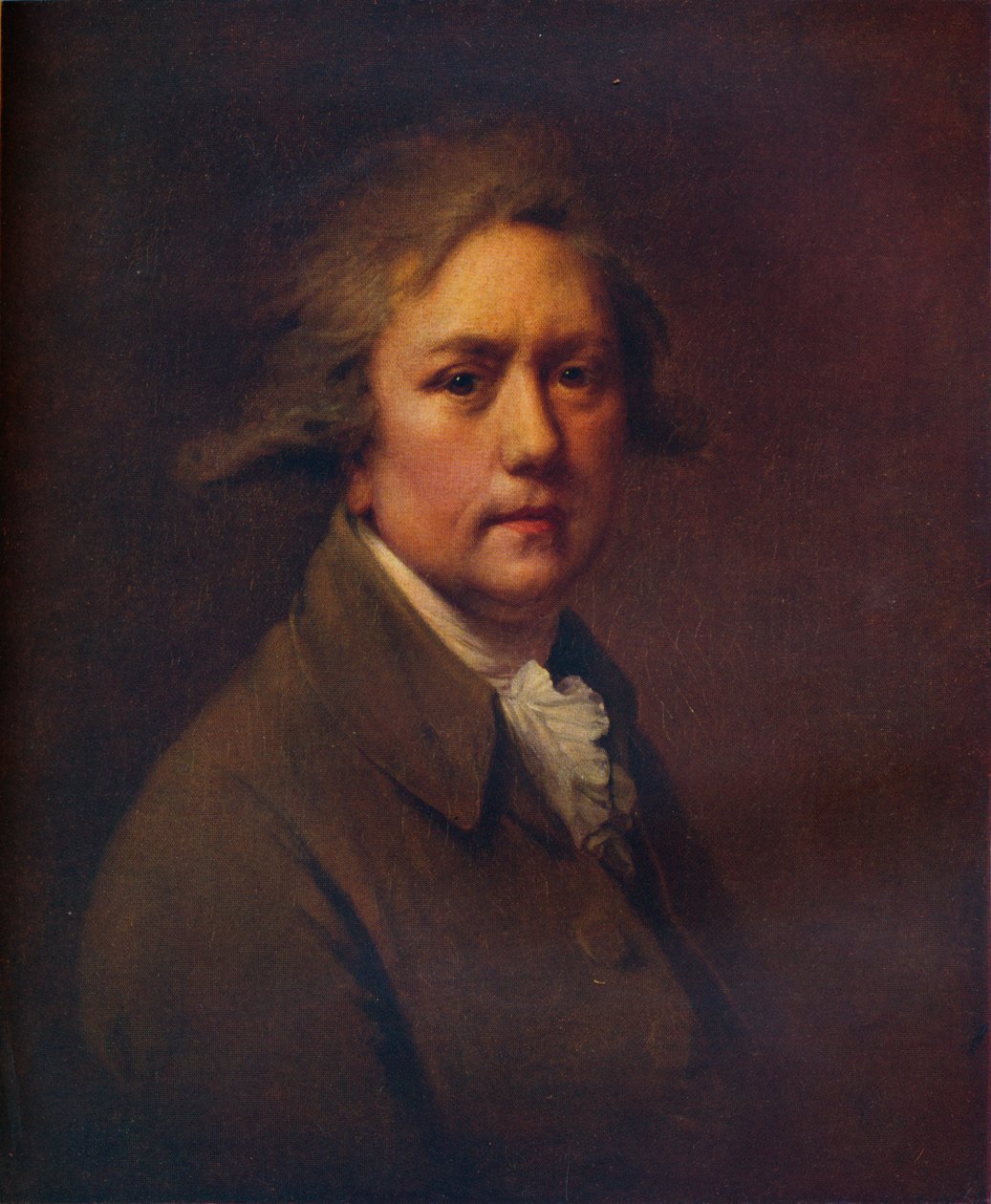 Auto-retrato com cerca de cinquenta anos, c1782-1785, 1930. de Joseph Wright of Derby