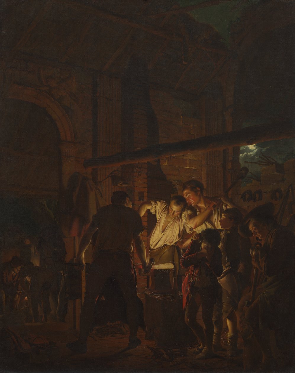 A Loja do Ferreiro de Joseph Wright of Derby