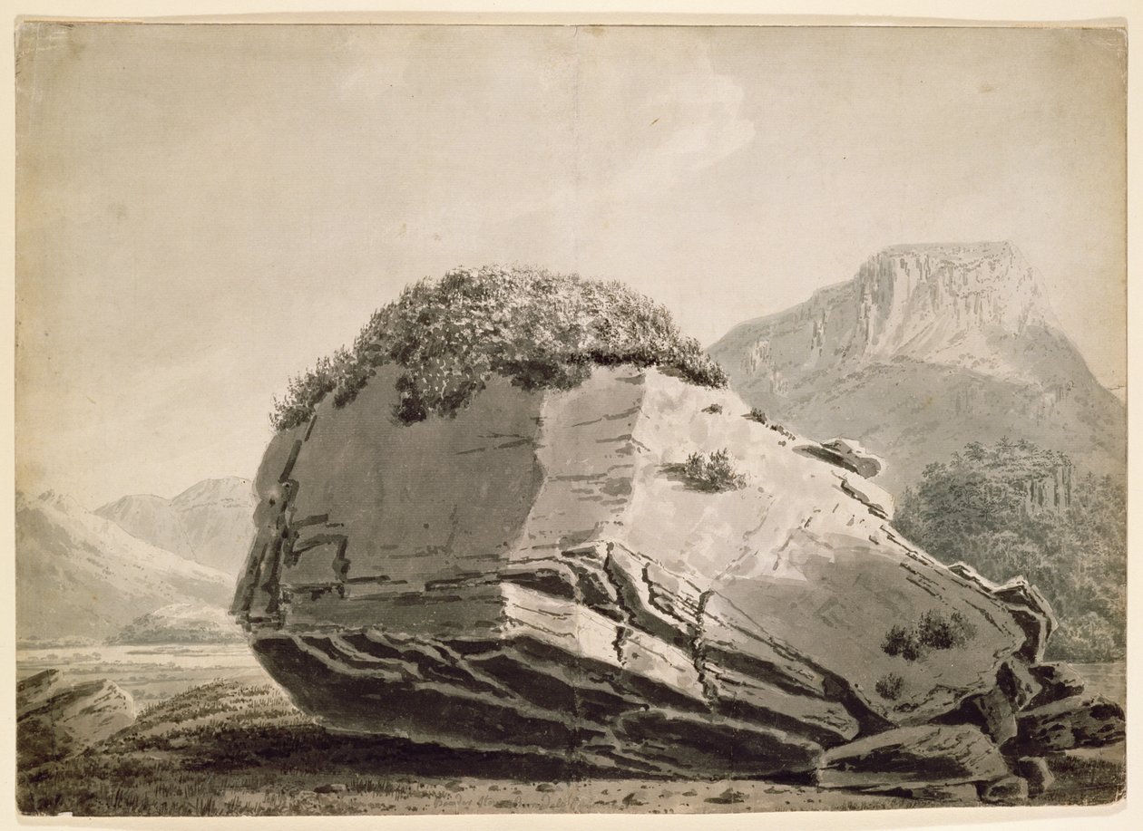The Bowderstone Borrowdale de Joseph Wright of Derby