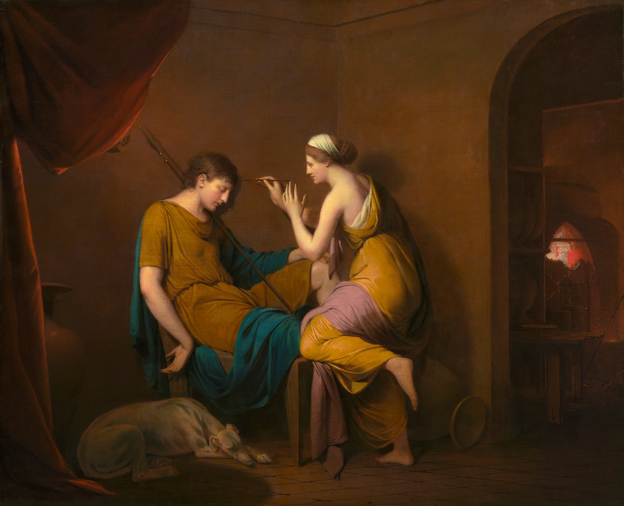 A Empregada Coríntia, 1782-84 de Joseph Wright of Derby