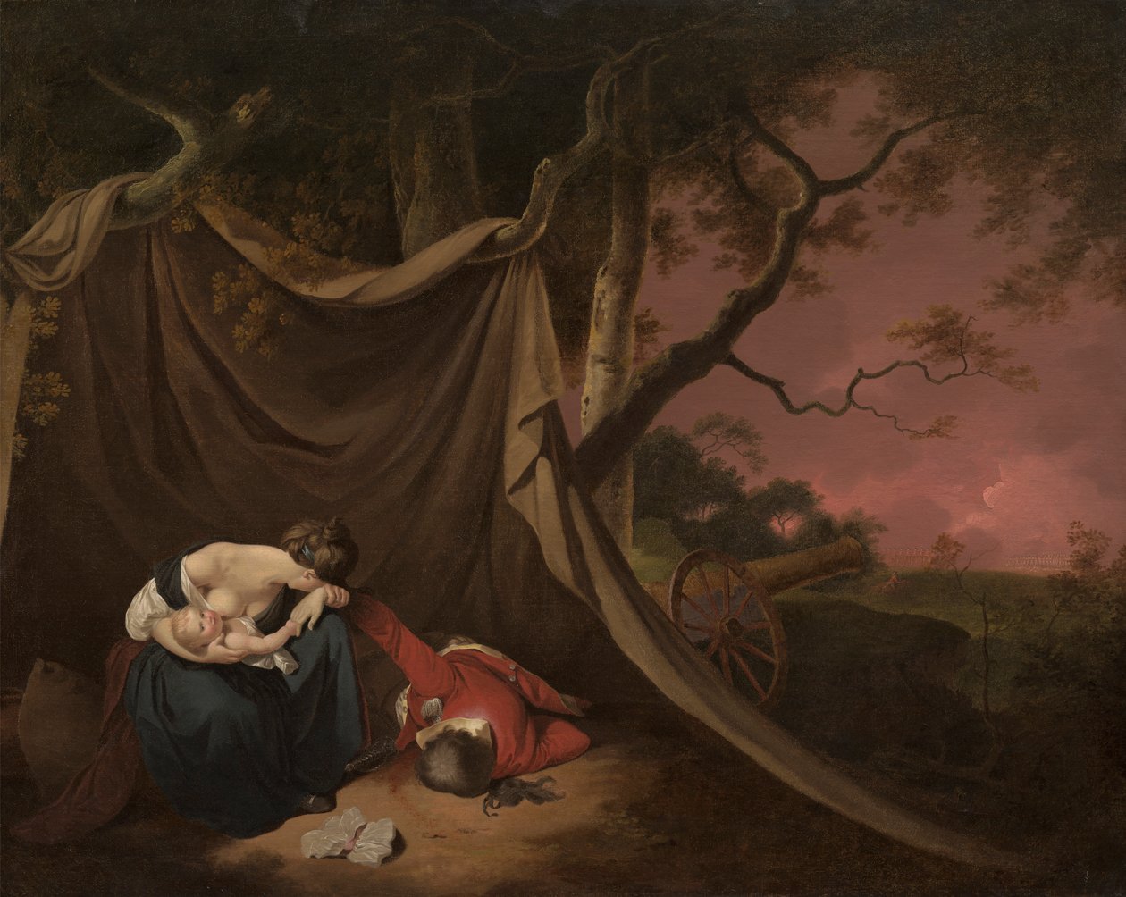 O Soldado Morto de Joseph Wright of Derby
