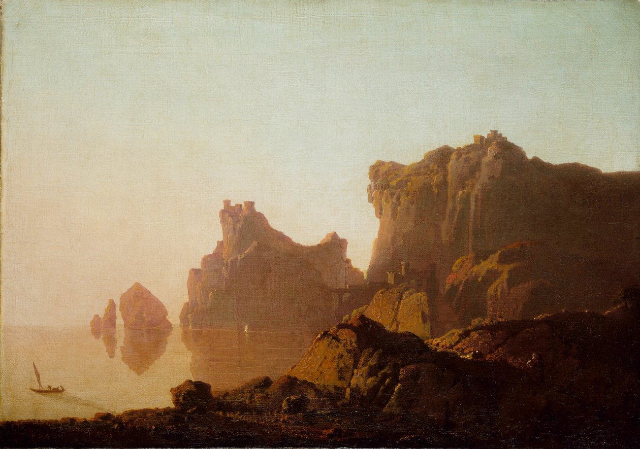 O Golfo de Salerno de Joseph Wright of Derby
