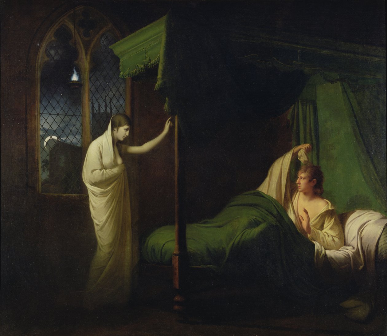 William e Margaret de &39;Reliques of Ancient English Poetry&39;, de Thomas Percy (óleo sobre tela) de Joseph Wright of Derby