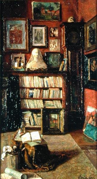 Interior (óleo sobre tela) de Joseph Xavier Vindevogel