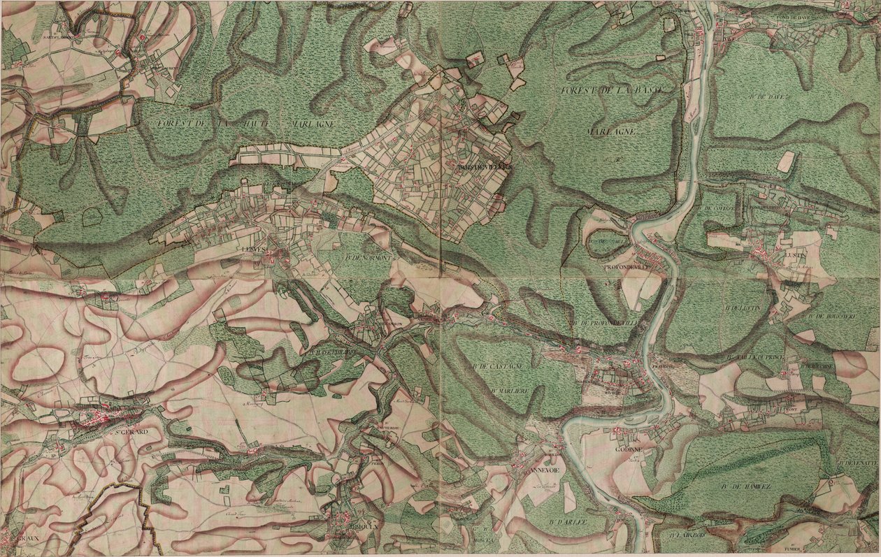 Mapa St. Gerard - Saint-Gérard de Joseph de Ferraris