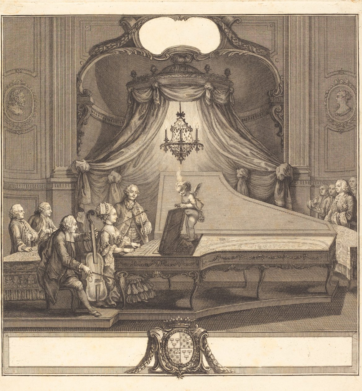 O concerto mecânico de Joseph de Longueil after Charles Eisen