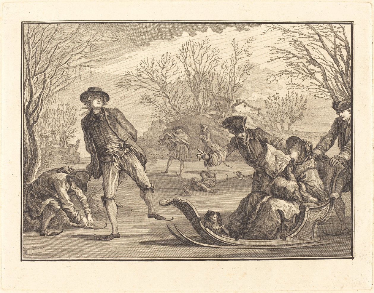 Inverno de Joseph de Longueil after Charles Eisen
