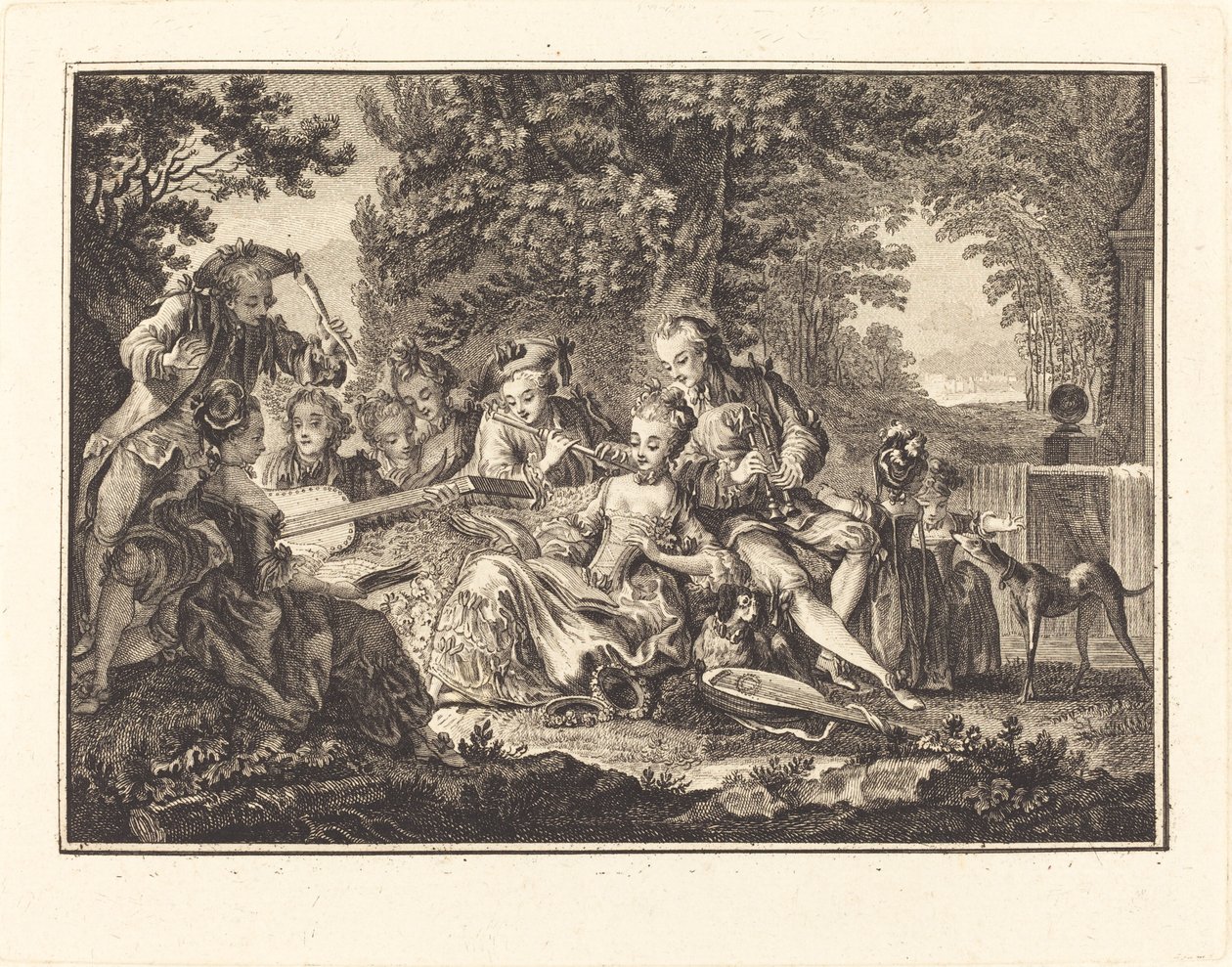 Concerto Rural de Joseph de Longueil after Charles Eisen