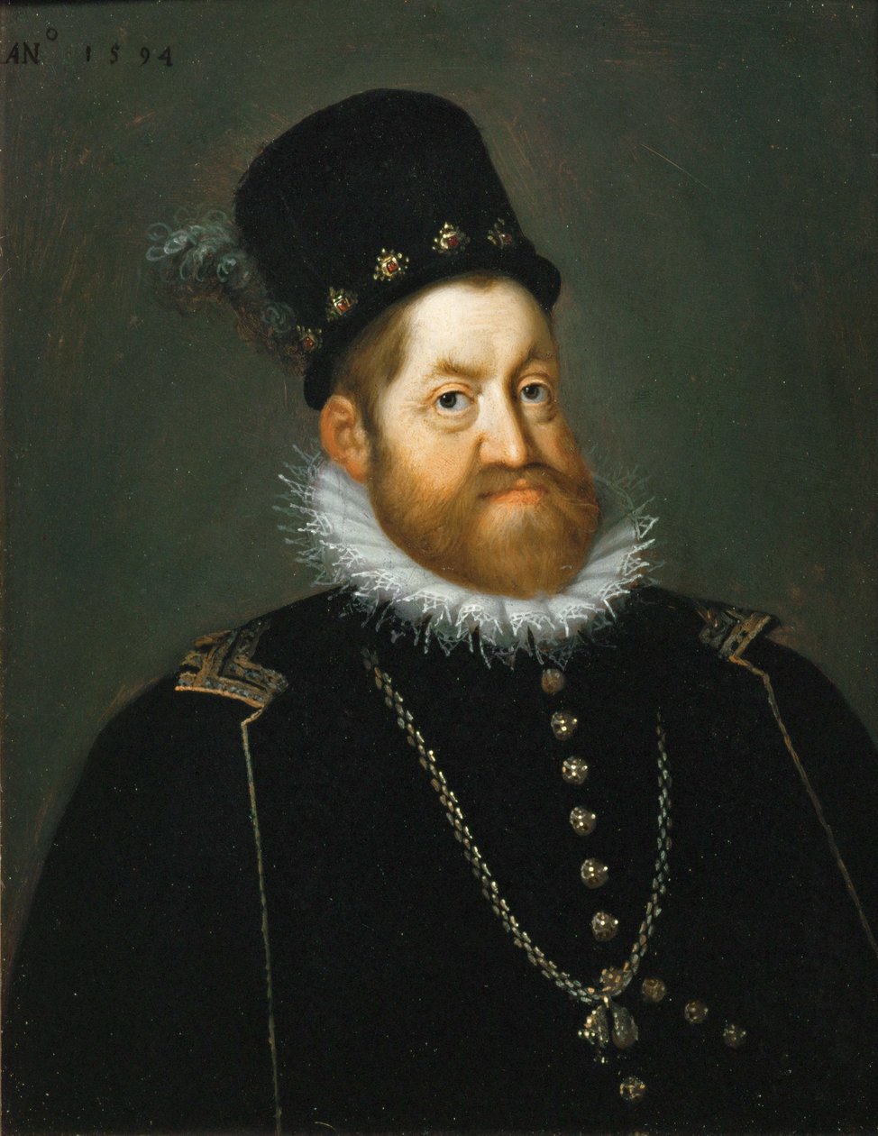 Imperador Rudolf II (pintura sobre cobre) de Joseph the younger Heintz