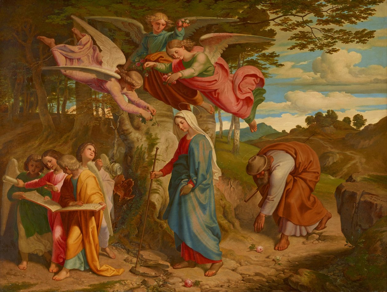 A passagem de Maria pelas montanhas de Joseph von Fuhrich