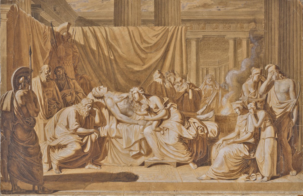 Morte de Aquiles de Joseph von Fuhrich