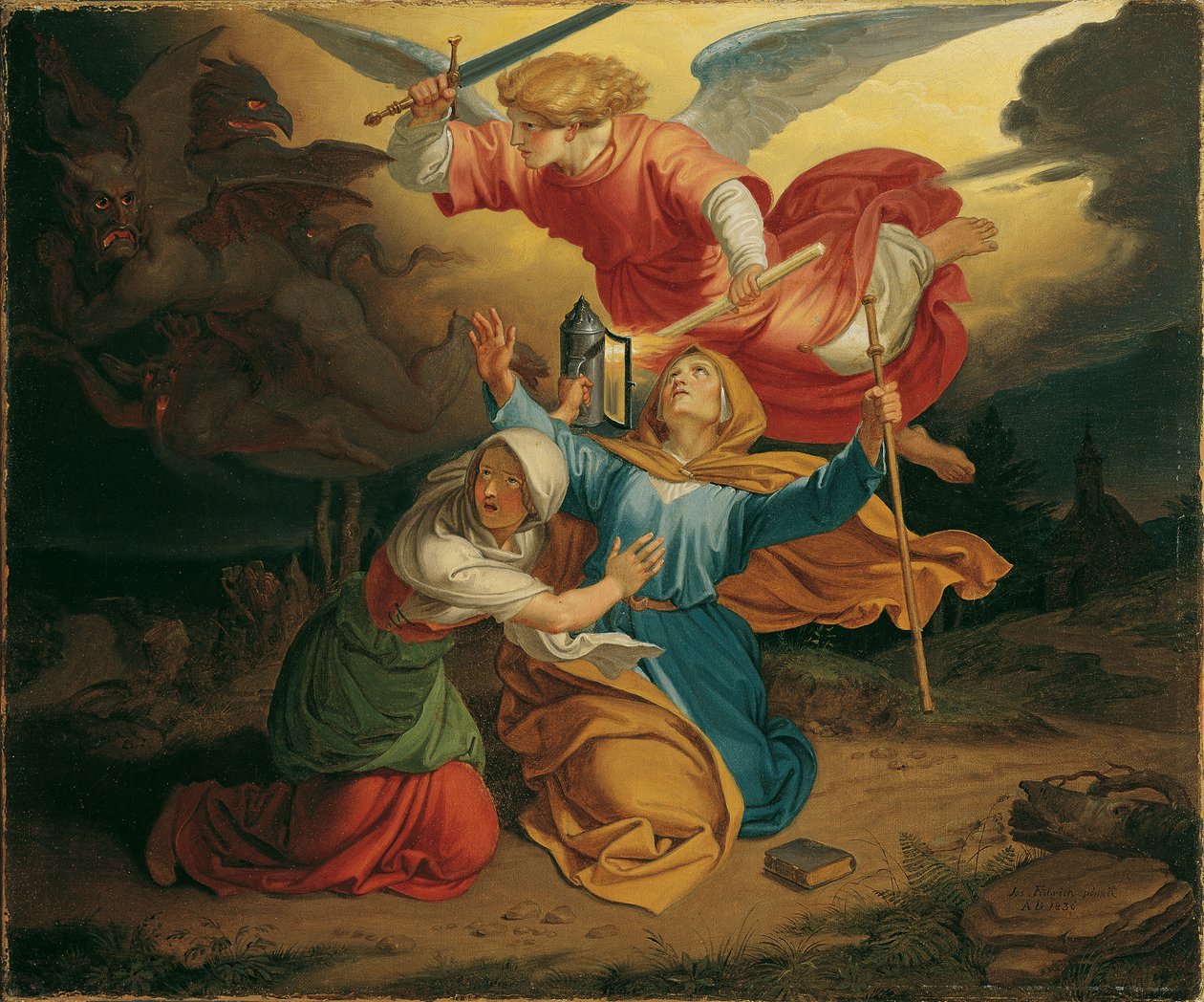 A tentação de St. Gudula de Joseph von Fuhrich