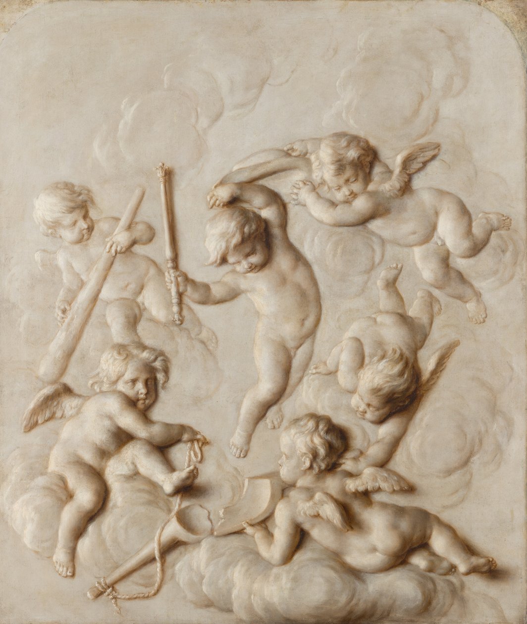 Jogando putti de Josephus Geeraerts