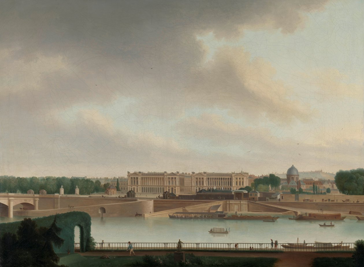A vista da Embaixada da Batávia em Paris de Josephus Augustus Knip (signed by artist)