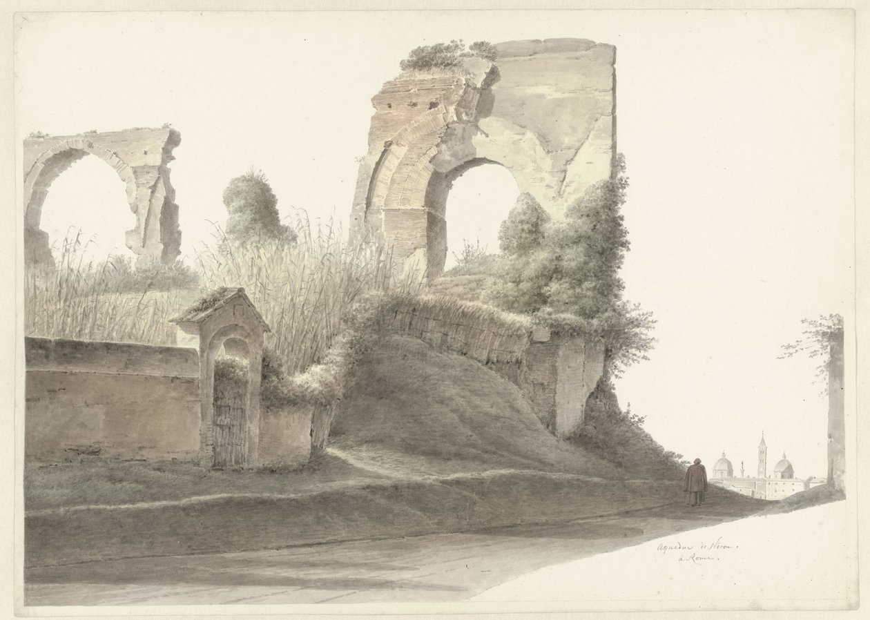 Aqueduto de Nero em Roma de Josephus Augustus Knip
