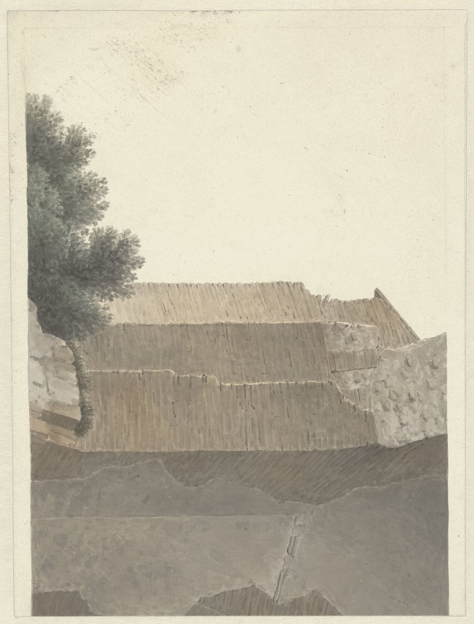Parte da abóbada do Templo de Minerva Medica em Roma Seção da Maçonaria do Templo de Minerva Medica em Roma de Josephus Augustus Knip