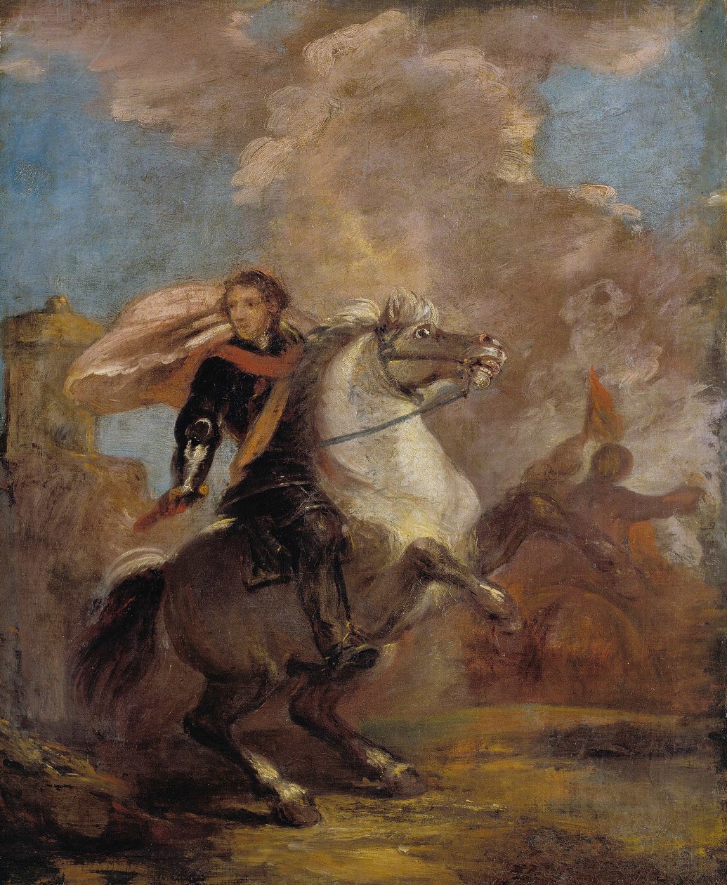 Um oficial a cavalo de Joshua Reynolds