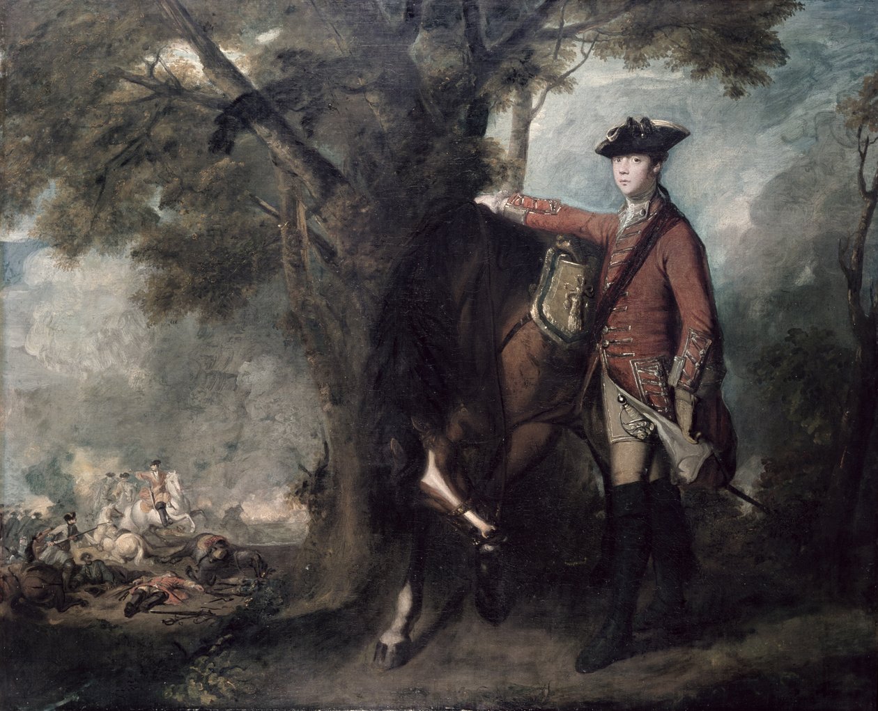 Cornet Nehemiah Winter, 11º Dragões, 1759 de Joshua Reynolds