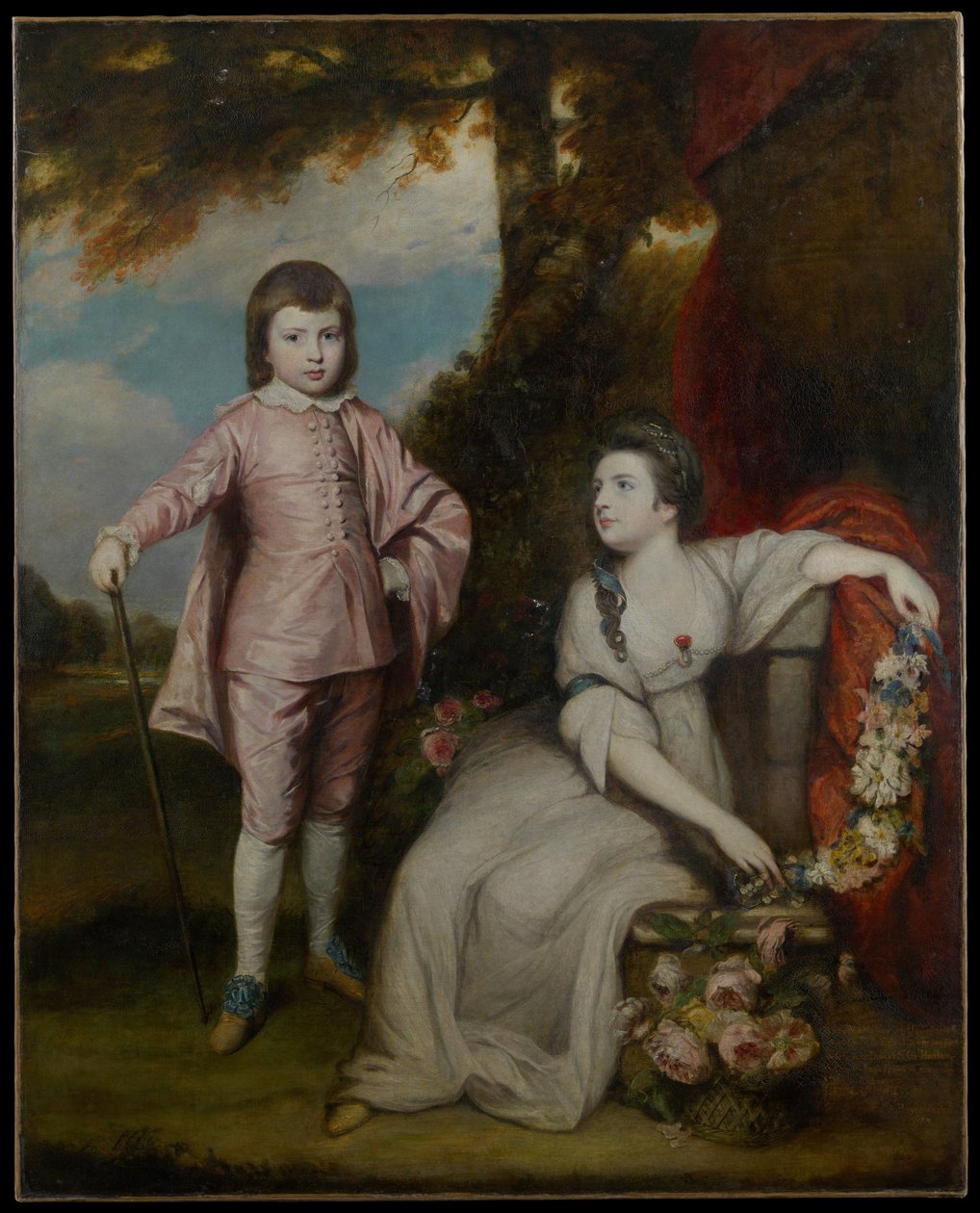 George Capel, Visconde Malden (1757-1839) e Lady Elizabeth Capel (1755-1834) de Joshua Reynolds