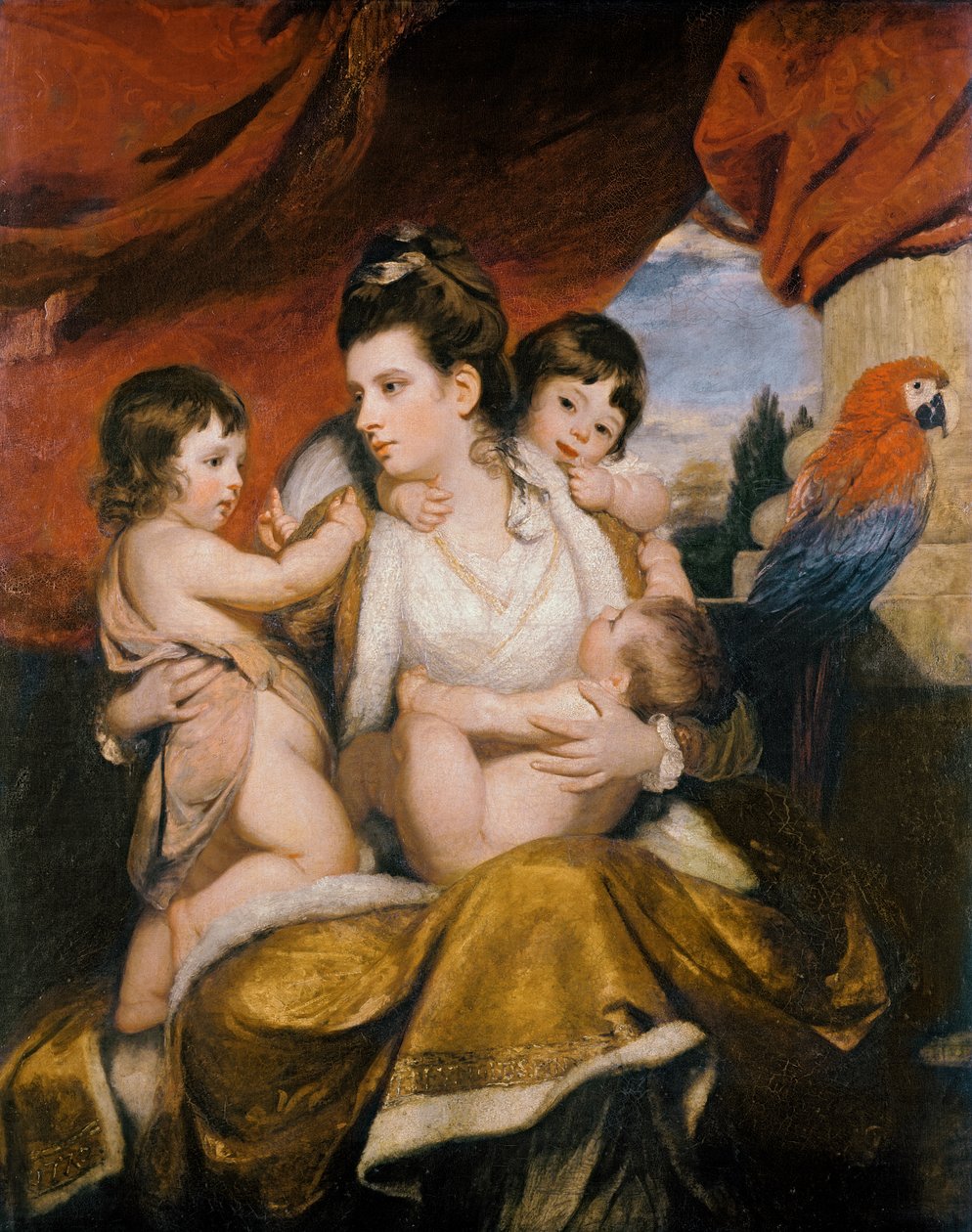 Lady Cockburn e seus três filhos mais velhos, 1773 de Joshua Reynolds