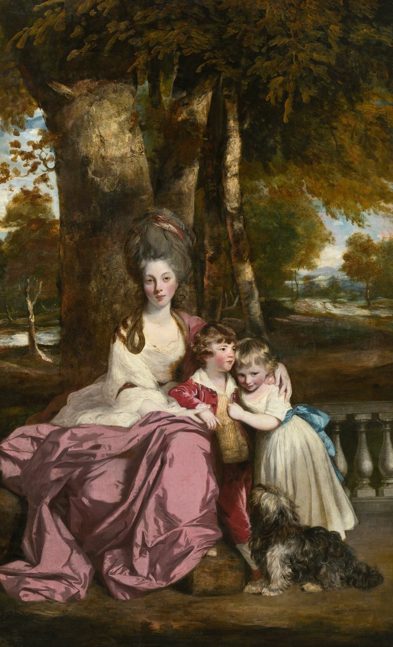 Lady Elizabeth Delmé e seus filhos de Joshua Reynolds