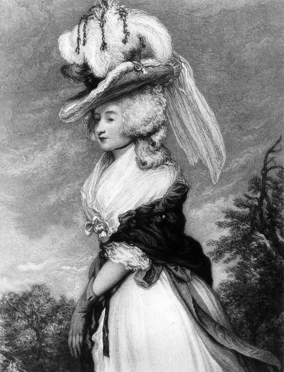 Lady Letitia Lade, mezzotint por Frederick Bromley, c.1785 (mezzotint) de Joshua Reynolds