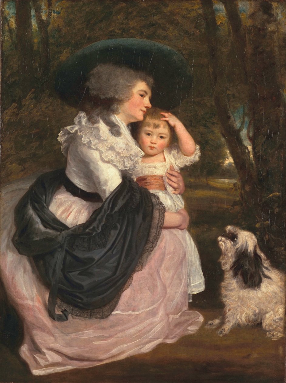 Lavinia, Condessa Spencer e John Charles Spencer, Visconde Althorp, depois Conde Spencer, c.1783-84 de Joshua Reynolds