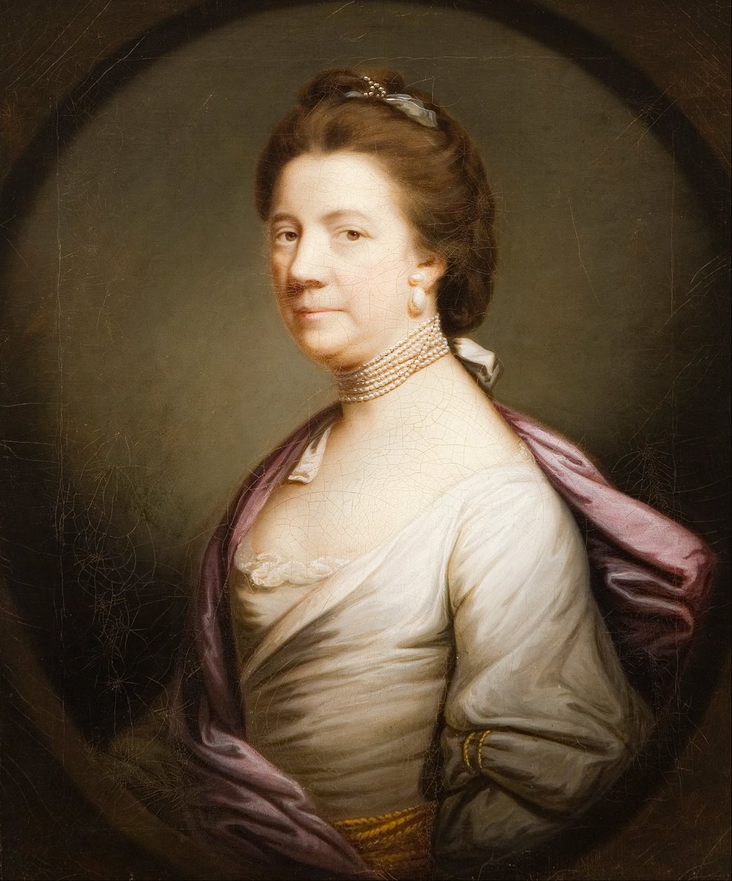 Retrato de uma senhora em branco de Joshua Reynolds