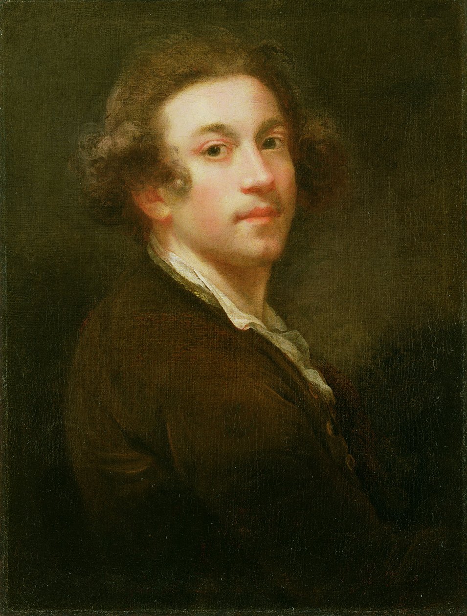 Auto-retrato, olhando por cima do ombro direito de Joshua Reynolds