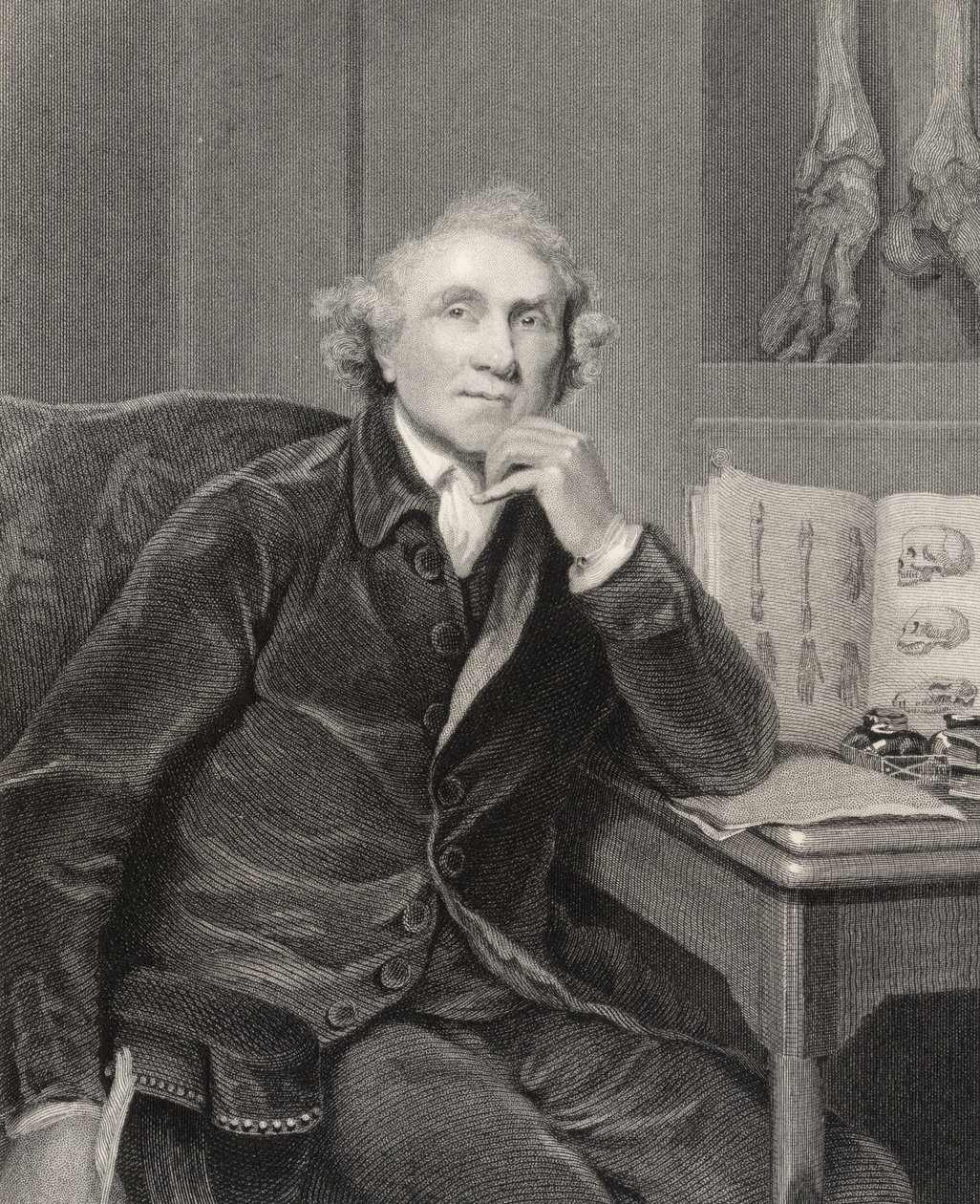 John Hunter, gravado por G.H. Adcock, da 