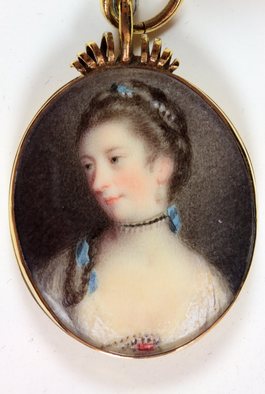 Lady Anne Campbell, Condessa de Strafford (esmalte) de Joshua (after) Reynolds