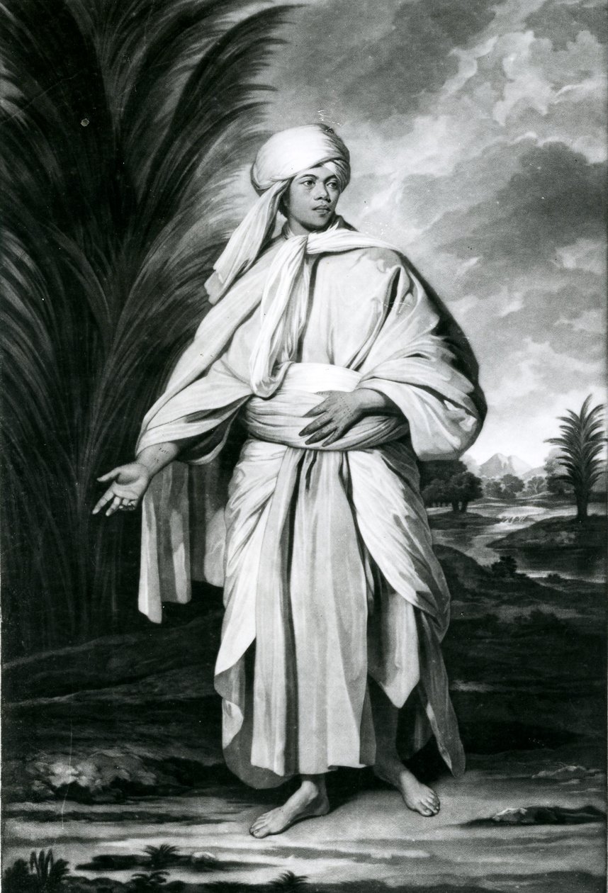Omai, gravado por John Jacobe de Joshua (after) Reynolds