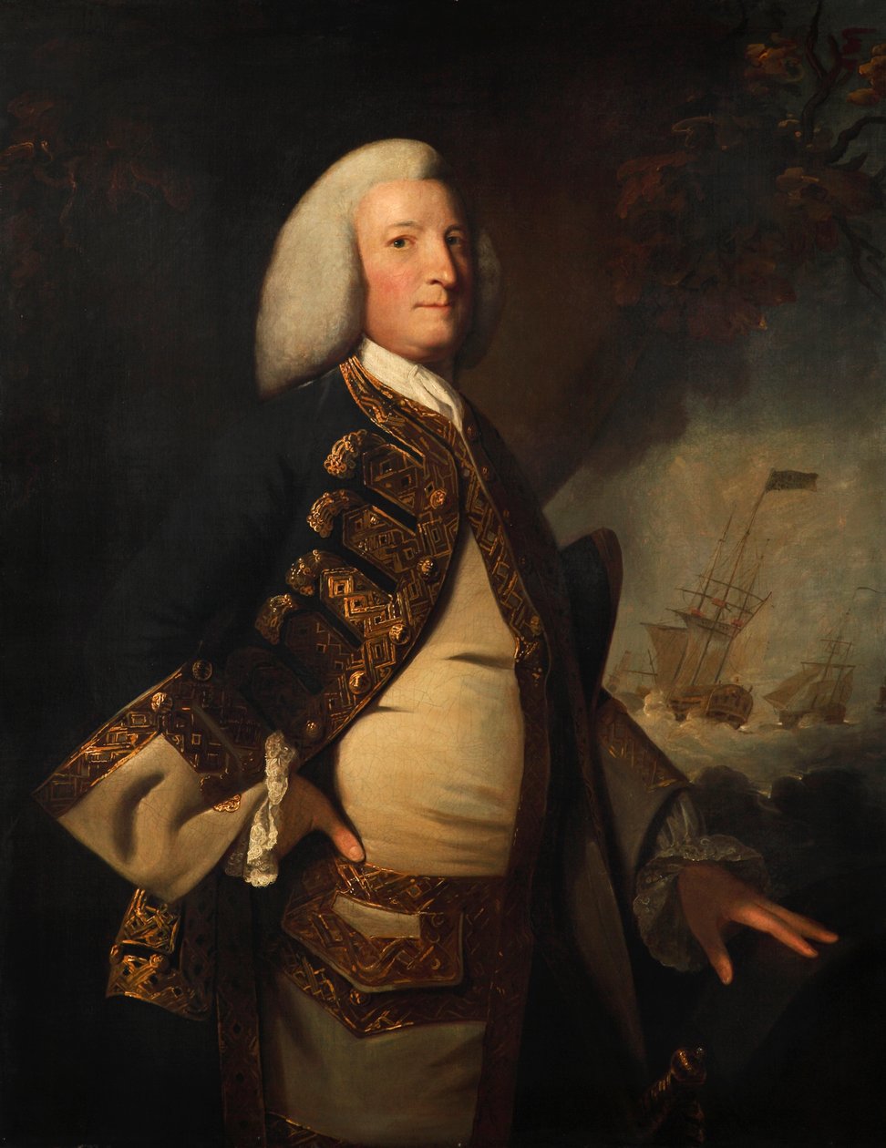 Almirante Sir George Anson de Joshua (style of) Reynolds