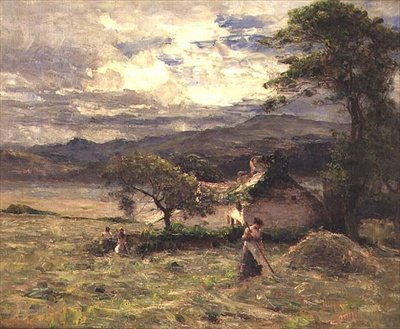 Hayfield Perto de Llandudno de Joshua Anderson Hague