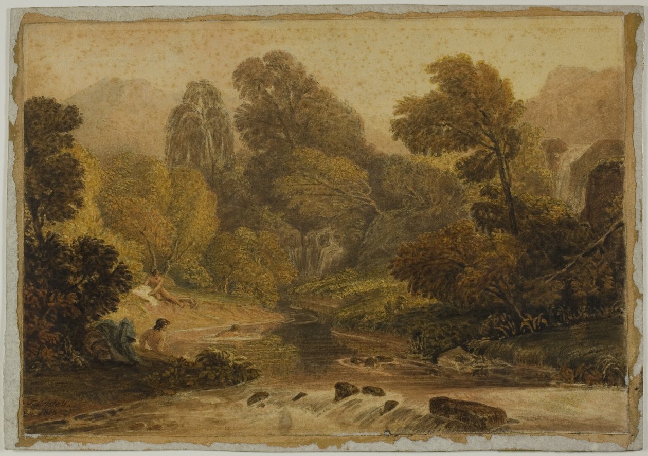 Uma cena perto de Lodore, Cumberland de Joshua Cristall